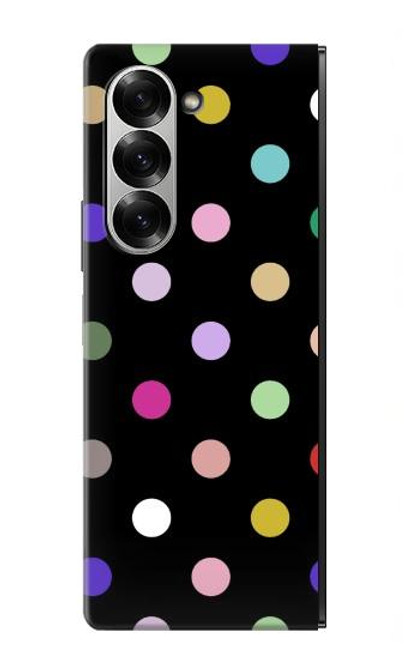 W3532 Colorful Polka Dot Hard Case and Leather Flip Case For Samsung Galaxy Z Fold 6