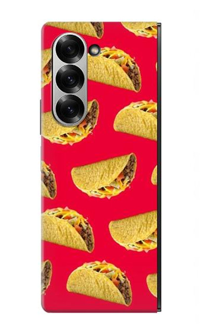 W3755 Mexican Taco Tacos Hard Case and Leather Flip Case For Samsung Galaxy Z Fold 6