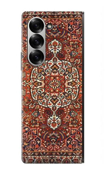 W3813 Persian Carpet Rug Pattern Hard Case and Leather Flip Case For Samsung Galaxy Z Fold 6