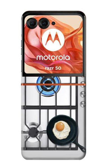 W3928 Cooking Kitchen Graphic Hard Case and Leather Flip Case For Motorola Razr 50