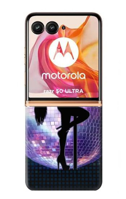 W3284 Sexy Girl Disco Pole Dance Hard Case and Leather Flip Case For Motorola Razr 50 Ultra