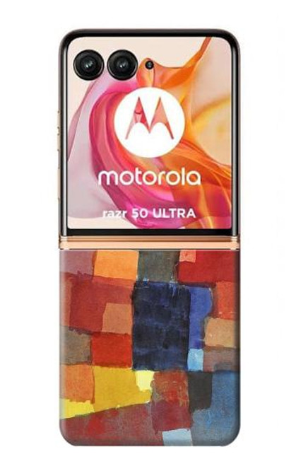 W3341 Paul Klee Raumarchitekturen Hard Case and Leather Flip Case For Motorola Razr 50 Ultra