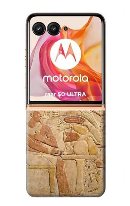 W3398 Egypt Stela Mentuhotep Hard Case and Leather Flip Case For Motorola Razr 50 Ultra