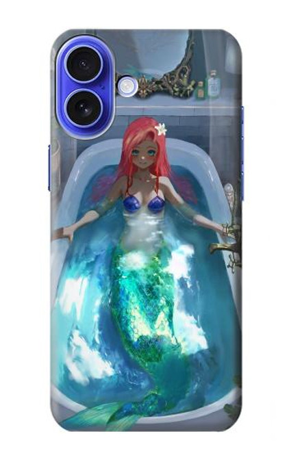 W3912 Cute Little Mermaid Aqua Spa Hard Case and Leather Flip Case For iPhone 16