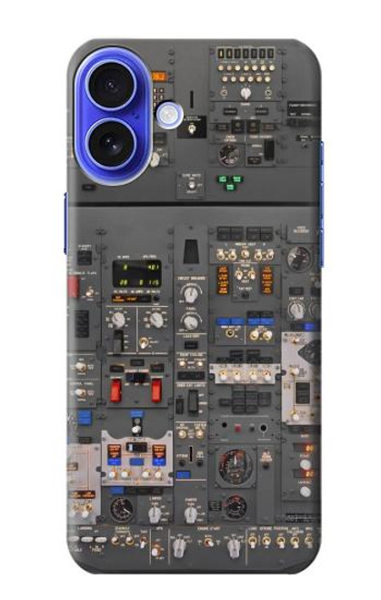 W3944 Overhead Panel Cockpit Hard Case and Leather Flip Case For iPhone 16