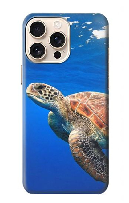 W3898 Sea Turtle Hard Case and Leather Flip Case For iPhone 16 pro