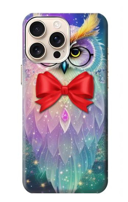 W3934 Fantasy Nerd Owl Hard Case and Leather Flip Case For iPhone 16 pro