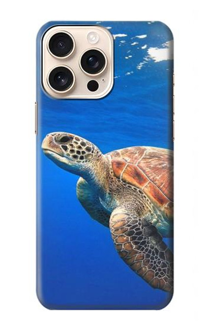 W3898 Sea Turtle Hard Case and Leather Flip Case For iPhone 16 pro max