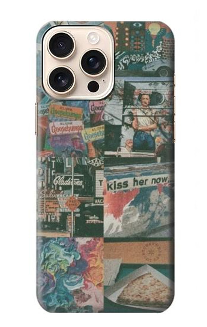 W3909 Vintage Poster Hard Case and Leather Flip Case For iPhone 16 pro max