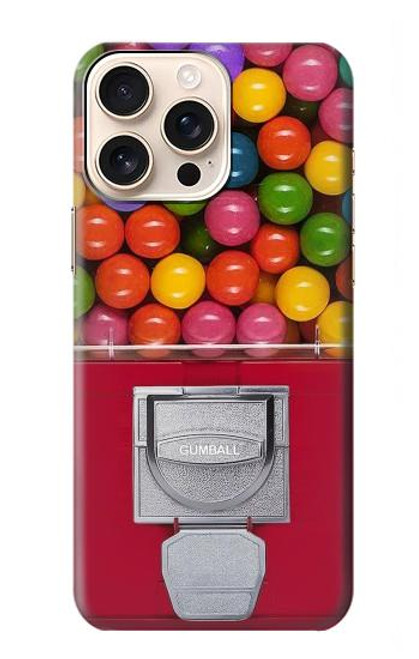 W3938 Gumball Capsule Game Graphic Hard Case and Leather Flip Case For iPhone 16 pro max