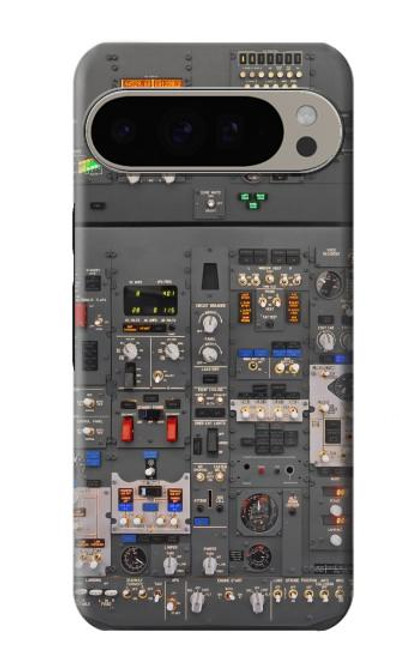 W3944 Overhead Panel Cockpit Hard Case and Leather Flip Case For Google Pixel 9 Pro XL