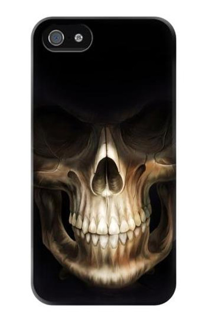 W1107 Skull Face Grim Reaper Hard Case and Leather Flip Case For iPhone 5 5S SE
