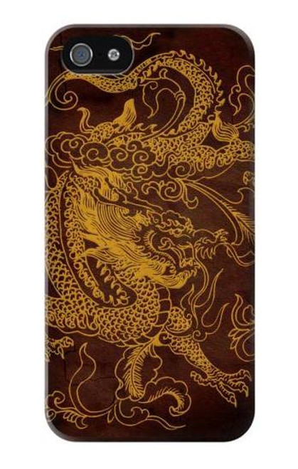 W2911 Chinese Dragon Hard Case and Leather Flip Case For iPhone 5 5S SE