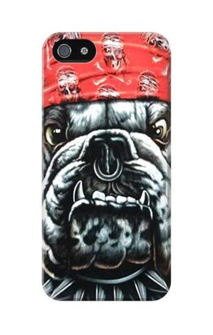 W0100 Bulldog American Football Hard Case and Leather Flip Case For iPhone 5C