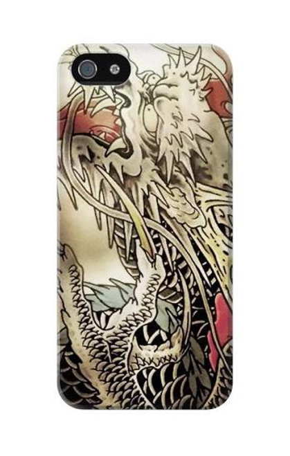 W0122 Yakuza Tattoo Hard Case and Leather Flip Case For iPhone 5C