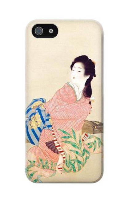 W0889 Japan Art Kimono Hard Case and Leather Flip Case For iPhone 5C