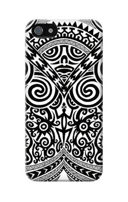 W1655 Maori Tattoo Hard Case and Leather Flip Case For iPhone 5C