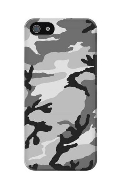 W1721 Snow Camouflage Graphic Printed Hard Case and Leather Flip Case For iPhone 5C