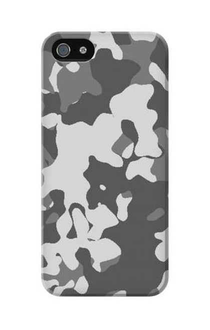 W2186 Gray Camo Camouflage Graphic Printed Hard Case and Leather Flip Case For iPhone 5C