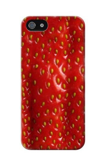 W2225 Strawberry Hard Case and Leather Flip Case For iPhone 5C