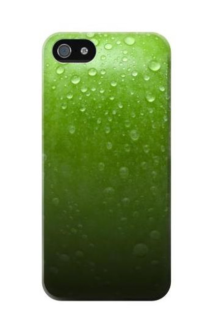 W2475 Green Apple Texture Seamless Hard Case and Leather Flip Case For iPhone 5C