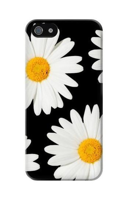 W2477 Daisy flower Hard Case and Leather Flip Case For iPhone 5C