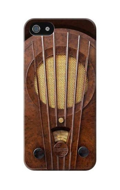 W2655 Vintage Bakelite Deco Radio Hard Case and Leather Flip Case For iPhone 5C