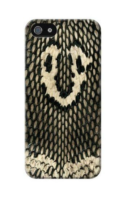 W2711 King Cobra Snake Skin Graphic Printed Hard Case and Leather Flip Case For iPhone 5C