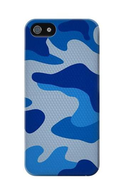 W2958 Army Blue Camo Camouflage Hard Case and Leather Flip Case For iPhone 5C