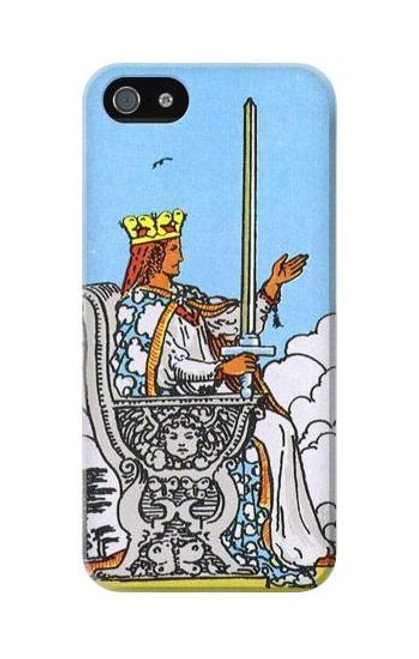 W3068 Tarot Card Queen of Swords Hard Case and Leather Flip Case For iPhone 5C