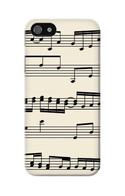 W3082 Music Sheet Hard Case and Leather Flip Case For iPhone 5C