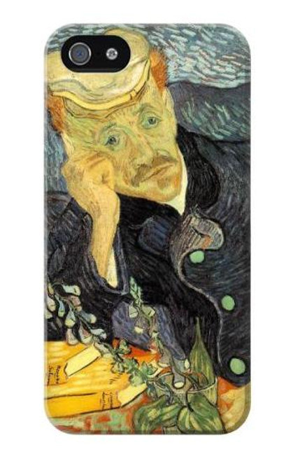 W0212 Van Gogh Portrait of Dr. Gachet Hard Case and Leather Flip Case For iPhone 4 4S