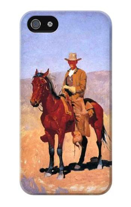 W0772 Cowboy Western Hard Case and Leather Flip Case For iPhone 4 4S