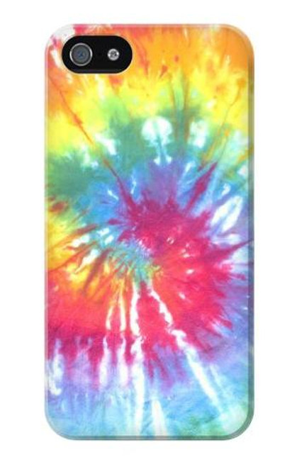 W1697 Tie Dye Colorful Graphic Printed Hard Case and Leather Flip Case For iPhone 4 4S