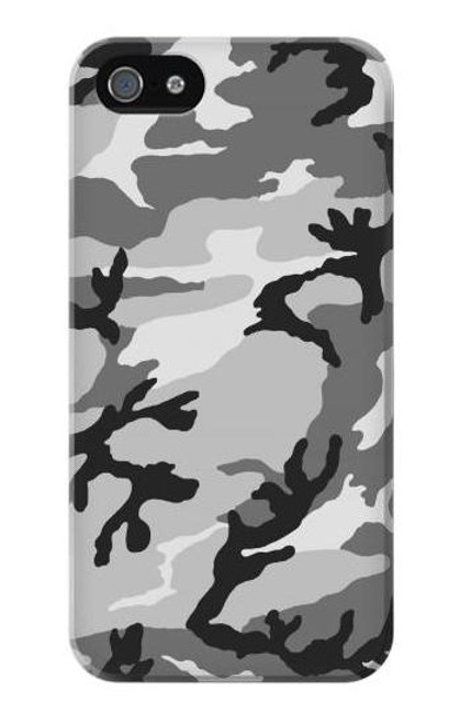 W1721 Snow Camouflage Graphic Printed Hard Case and Leather Flip Case For iPhone 4 4S