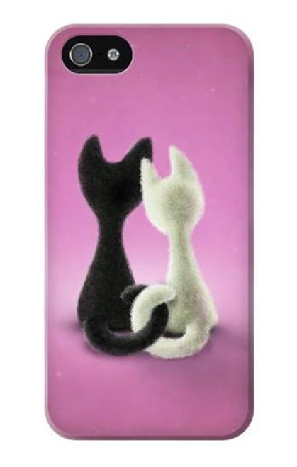 W1832 Love Cat Hard Case and Leather Flip Case For iPhone 4 4S