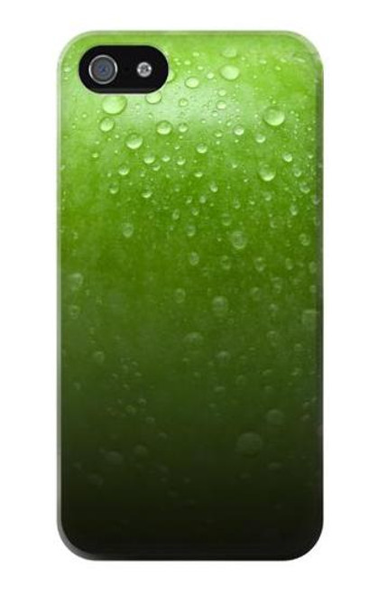 W2475 Green Apple Texture Seamless Hard Case and Leather Flip Case For iPhone 4 4S