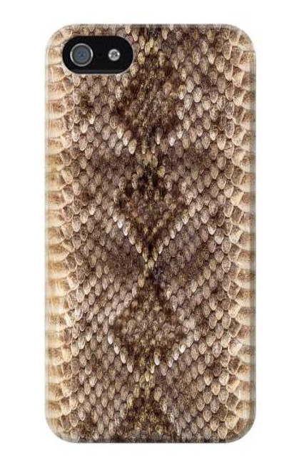 W2875 Rattle Snake Skin Graphic Printed Hard Case and Leather Flip Case For iPhone 4 4S