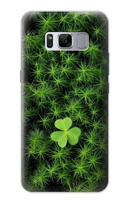 W0358 Clover Lucky Leaf Hard Case and Leather Flip Case For Samsung Galaxy S8 Plus