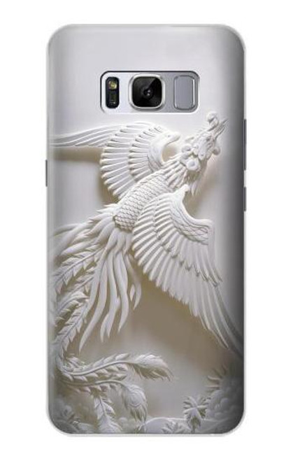 W0516 Phoenix Carving Hard Case and Leather Flip Case For Samsung Galaxy S8 Plus