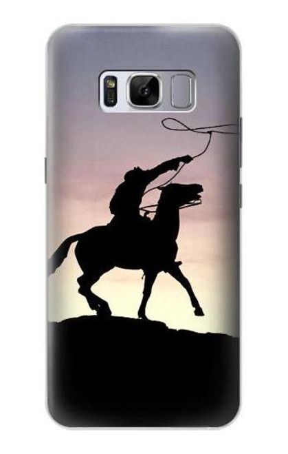 W0773 Cowboy Hard Case and Leather Flip Case For Samsung Galaxy S8 Plus