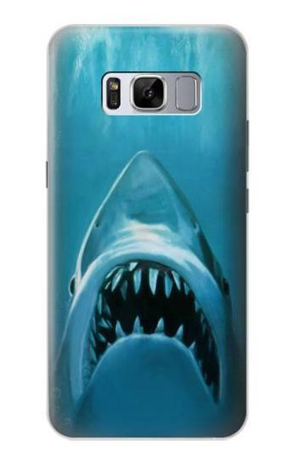 W0830 White Shark Hard Case and Leather Flip Case For Samsung Galaxy S8 Plus