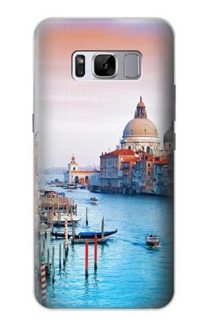 W0982 Beauty of Venice Italy Hard Case and Leather Flip Case For Samsung Galaxy S8 Plus