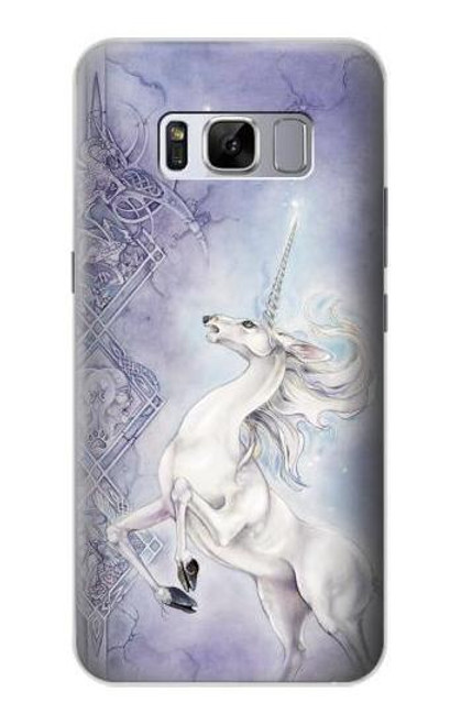 W1134 White Horse Unicorn Hard Case and Leather Flip Case For Samsung Galaxy S8 Plus