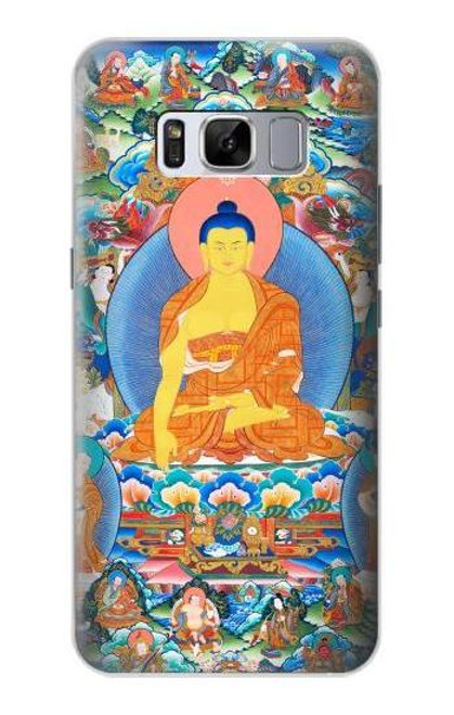 W1256 Buddha Paint Hard Case and Leather Flip Case For Samsung Galaxy S8 Plus