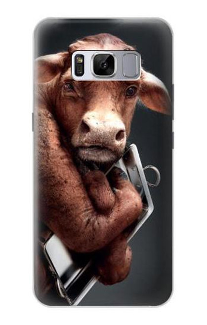 W1271 Crazy Cow Hard Case and Leather Flip Case For Samsung Galaxy S8 Plus