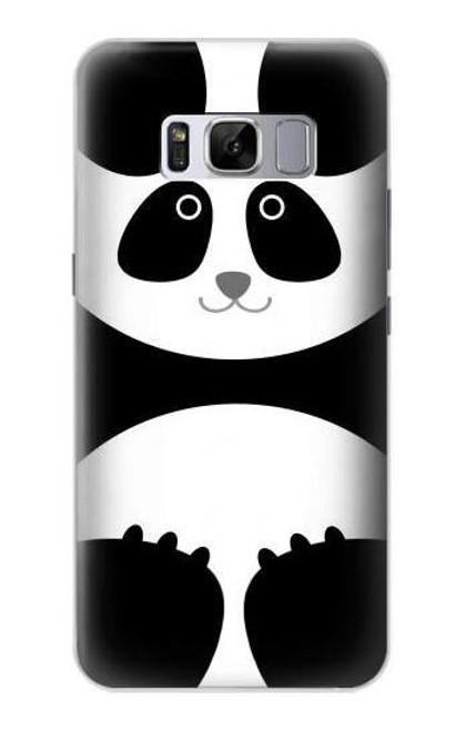 W2085 Panda Minimalist Hard Case and Leather Flip Case For Samsung Galaxy S8 Plus