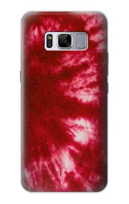 W2480 Tie Dye Red Hard Case and Leather Flip Case For Samsung Galaxy S8 Plus