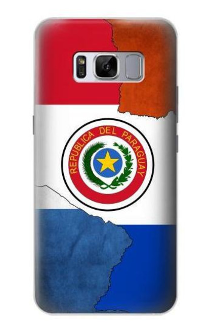 W3017 Paraguay Flag Hard Case and Leather Flip Case For Samsung Galaxy S8 Plus