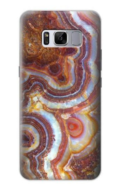 W3034 Colored Marble Texture Printed Hard Case and Leather Flip Case For Samsung Galaxy S8 Plus